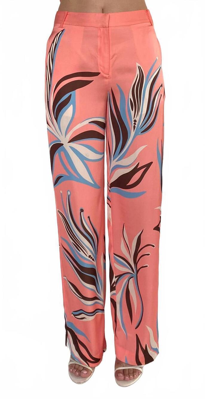 NEW ROCOCO SAND fern straight pants in pink